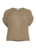 KAFFE curve Kurzarm-Bluse KCami Loose fit in Petrified Oak