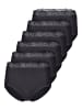 Nina von C. 6er Pack Damen Taillenslip in schwarz