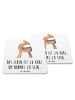 Mr. & Mrs. Panda Bierdeckel Lama Stolz mit Spruch in Weiß