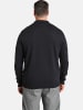 Charles Colby Langarm-Poloshirt EARL JERRY in grau gemustert