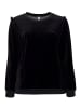 sheego Sweatshirt in schwarz