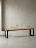 KADIMA DESIGN Esszimmerbank 160x40x45 cm Massivholz Metall Industrial,