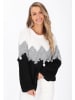 IZIA Women Sweater in black grey