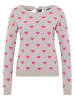myMo at night Damen Strickpullover in Grau Mehrfarbig