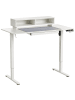 Beliani Höhenverstellbarer Schreibtisch LUCAMA in Weiß - (W) 120 x (H) 88 x (L) 60 cm