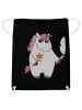 Mr. & Mrs. Panda Jutebeutel Einhorn Woodstock ohne Spruch in Schwarz