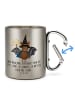 Mr. & Mrs. Panda Tasse Fledermaus Zauberer mit Spruch in Silber