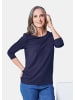 GOLDNER Kombifreundliches Shirt mit ¾ Arm in marine