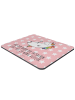 Mr. & Mrs. Panda Mouse Pad Einhorn Blümchentail mit Spruch in Rot Pastell