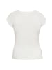 NAEMI Damen Shortsleeve Top in Wollweiss