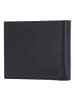 oxmox Leather Geldbörse RFID Schutz Leder 12 cm in schwarz-circle bloom