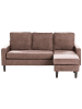 Beliani 2-tlg 3-Sitzer Sofa AVESTA in Braun