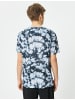 KOTON T-shirt in Schwarz Gemustert