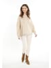 usha FESTIVAL Strick Pullover in Beige Mehrfarbig