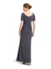 Vera Mont Abendkleid im Glitzer-Look in Dunkelblau/Grau