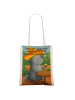 Mr. & Mrs. Panda Shopping Tasche Axolotl Tequila Design mit Spruch in Weiß