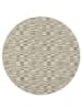 Snapstyle Streifenberber Teppich Modern Stripes Rund in Beige