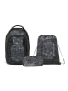 Satch Schulrucksack-Set MATCH PLUS "Street Ink" 3-tlg. in Schwarz