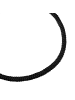 True Rebels Armband aus Textil in schwarz