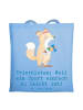 Mr. & Mrs. Panda Shopping Bag Triathlon Helden mit Spruch in Sky Blue