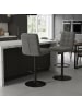 DUBI Möbel 2er-Set: Barhocker Enno in Grau - (B)45 x (H)103 x  (T)57 cm