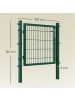 SONGMICS Gartentor Patya in Grün - (B)106 x (H)145 x (T)6 cm