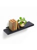 relaxdays Wandregal in Schwarz - (B)100 x (H)4 x (T)23 cm