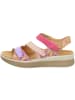 Think! Tieffußbett Sandale MEGGIE in Fuxia/Kombi