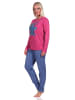 NORMANN langarm Schlafanzug Pyjama Sterne - 70422 in beere