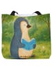 Mr. & Mrs. Panda Damen Schultertasche Pinguin Buch Design ohne S... in Weiß
