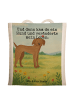 Mr. & Mrs. Panda Tragetasche Hund Dogge Design mit Spruch in Weiß