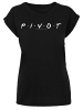 F4NT4STIC T-Shirt 'FRIENDS TV Serie Pivot Logo  BLK' in schwarz