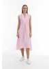 RISA Damen Midikleid Aus Leinen in Hellrosa