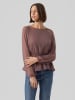 Vero Moda Top mit Schößchen in Rose Taupe