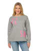 LAURASØN Sweatshirt in grau melange