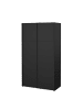ebuy24 Kleiderschrank Catania Schwarz 119 x 67 cm