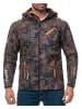 Geographical Norway Herren Regular Fit Softshelljacke  in Kaki-Orange