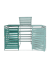 MCW XL 1er-/2er-Mülltonnenverkleidung Erweiterung H62, Dunkelgrün