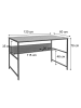 MCW Schreibtisch K80 Ablage, Natur