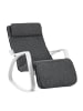 SONGMICS Schaukelsessel Teou in Dunkelgrau - (B)67 x (H)84 x (T)121.5 cm