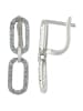 Adeliás Damen Ohrstecker aus 925 Silber mit Zirkonia in silber