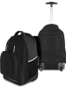 normani Rucksack mit Trolleyfunktion 30 Liter Yori in Schwarz mit Reflektoren