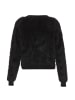 Swirly Damen Strickjacke in Schwarz