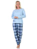 NORMANN Schlafanzug Pyjama langarm Tiermotiv - 88758 in hellblau