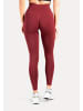 SMILODOX Leggings Amaze Scrunch Pro Pocket Seamless in Bordeaux