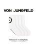 von Jungfeld Tennissocken Smiley Kinder Sportsocken in Weiß