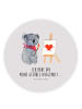 Mr. & Mrs. Panda magnet Koala Künstler mit Spruch in Grau Pastell