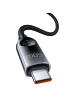 Wisam® Ladekabel USB-C auf USB-C 60W Datenkabel 1,2m Schwarz
