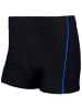 Aquarti Jungen Badehose Gestreift mit Motiven in schwarz/blau
