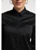 usha BLACK LABEL Damen Hemdbluse in Schwarz